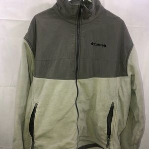 Columbia Gray Zip Up Interchange Fleece Jacket